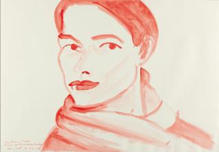 Alex Katz - Frauenkopf