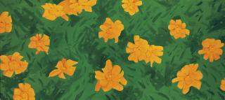 Alex Katz - Marigolds