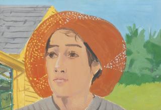 Alex Katz - Orange Hat I