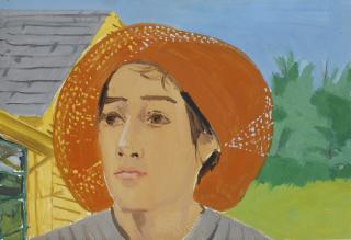 Alex Katz - Orange Hat I