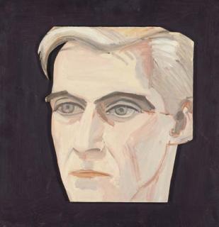 Alex Katz - Portrait Of Edwin Denby (Purple Series)