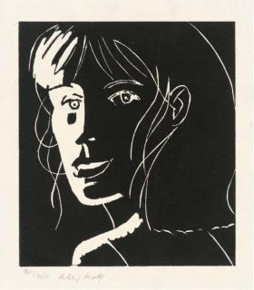Alex Katz - [Profile of Girl]