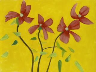 Alex Katz - Red Dogwood I