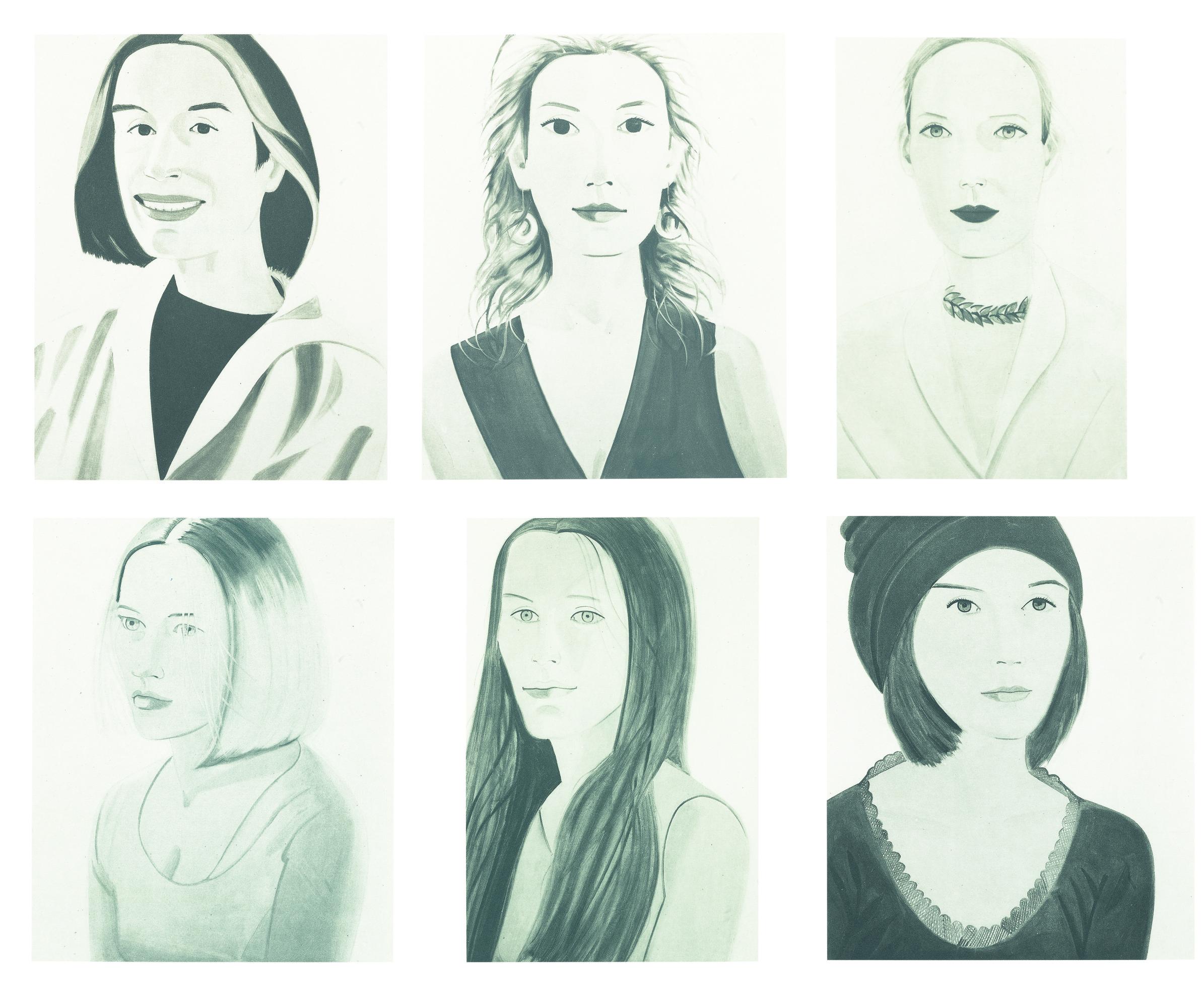 Alex Katz - Six Female Portraits