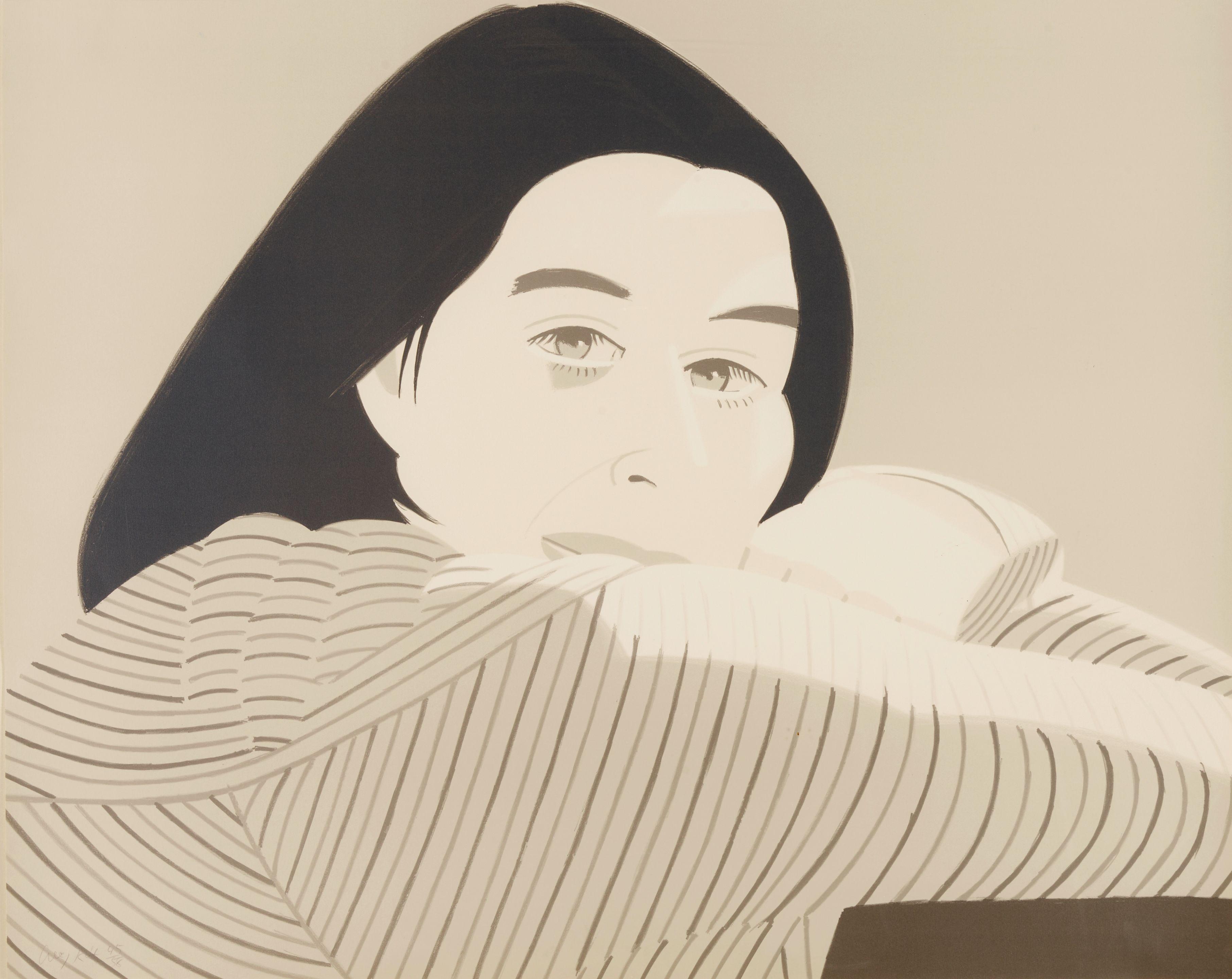 Alex Katz - Striped Jacket