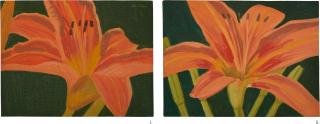 Alex Katz - Untitled (Lilies) [Two Works]