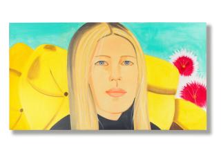 Alex Katz - Yvonne with Flowers