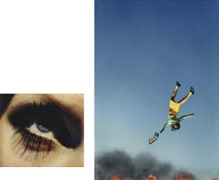 Alex Prager - 10:58AM, Bunker Hill & Eye #7 (Suicide) (Diptych), 2012