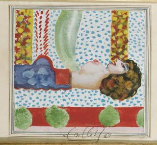 Alex Sadkowsky - Reclining nude