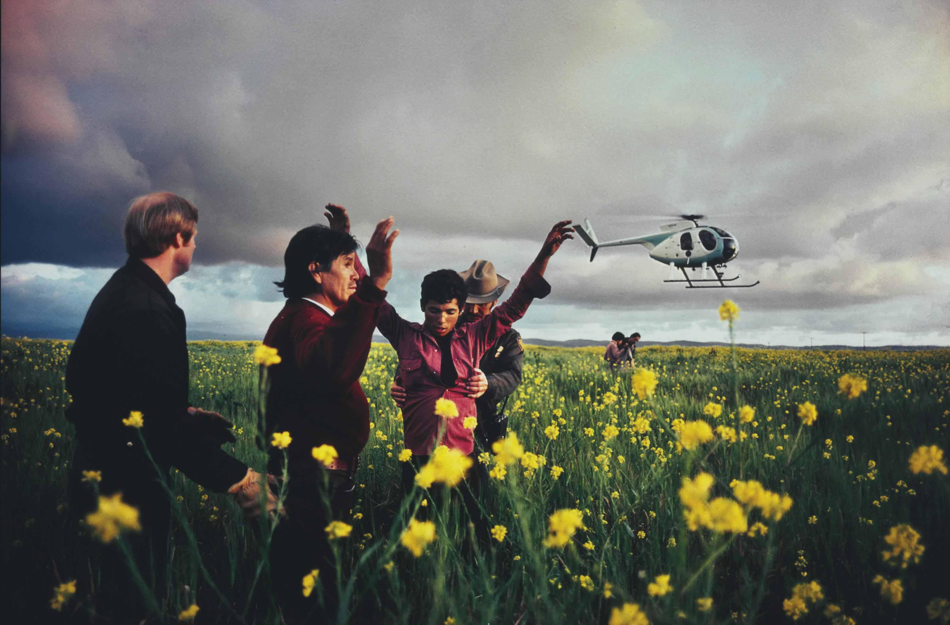 Alex Webb - Mexicans arrested while trying to cross the border to the United States, San Ysidro, California, 1979