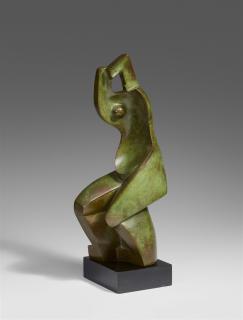 Alexander Archipenko - Green Concave (Woman combing her hair)