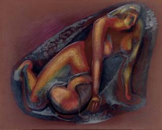 Alexander Archipenko - Nue allongeé