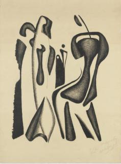 Alexander Archipenko - Seated and Standing Figures (K. 39)
