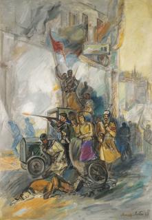 Alexander Arkadevich Labas - On Our Street From The October Series