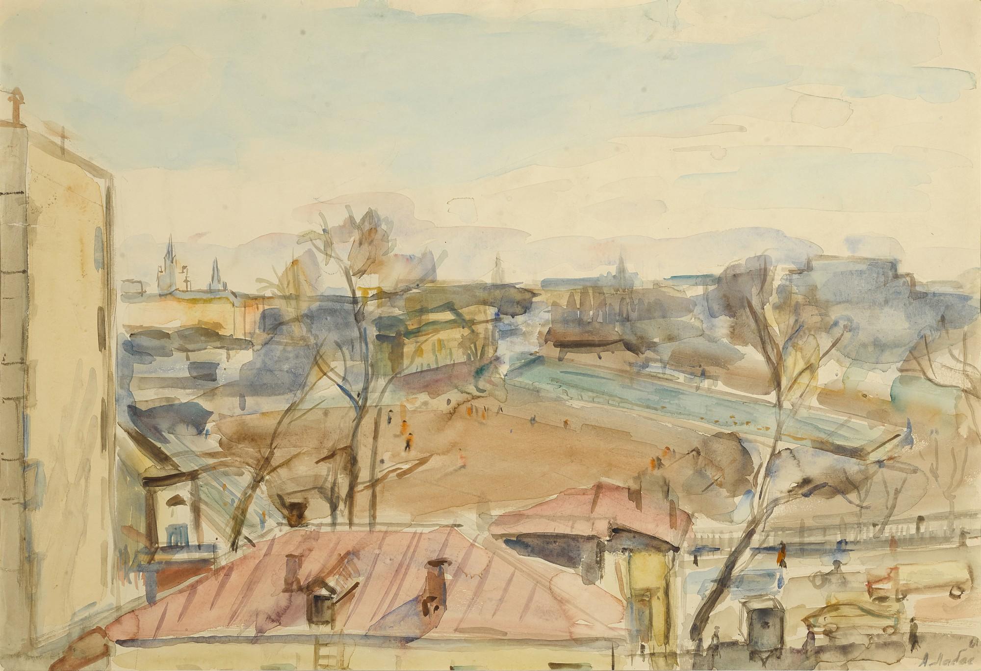 Alexander Arkadievich Labas - On Upper Maslovka Street, From The Moscow Series