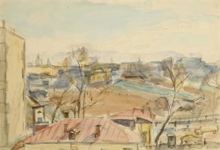 Alexander Arkadievich Labas - On Upper Maslovka Street, From The Moscow Series