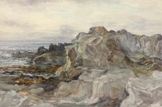 Alexander Ballingall - Rocks of Dunure, Ayrshire; St. Abbs From Eymouth; And Coastal Scenes Near Fife