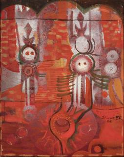 Alexander Boghossian - Two Figures Seen Through an Archway