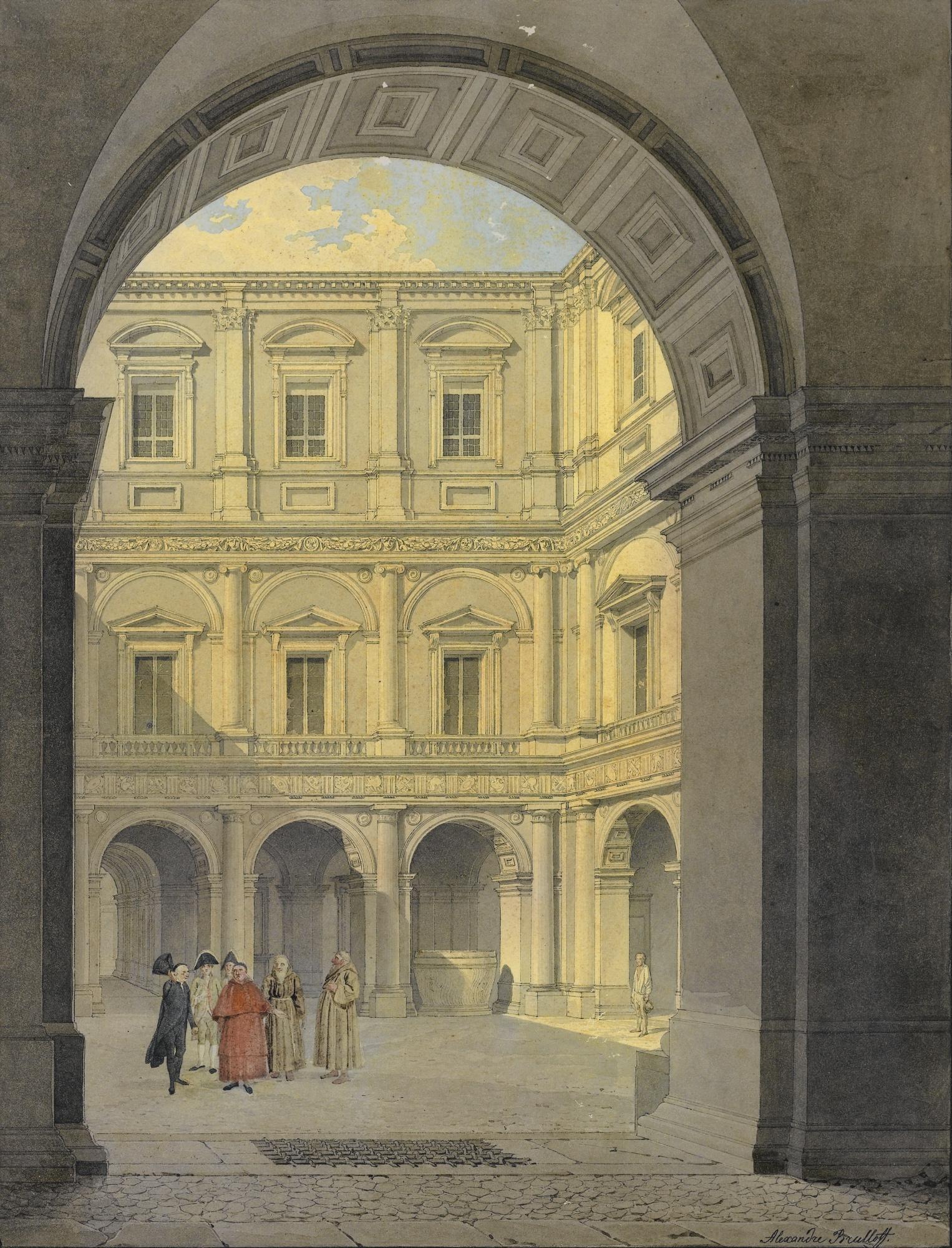 Alexander Briullov - The Palazzo Farnese