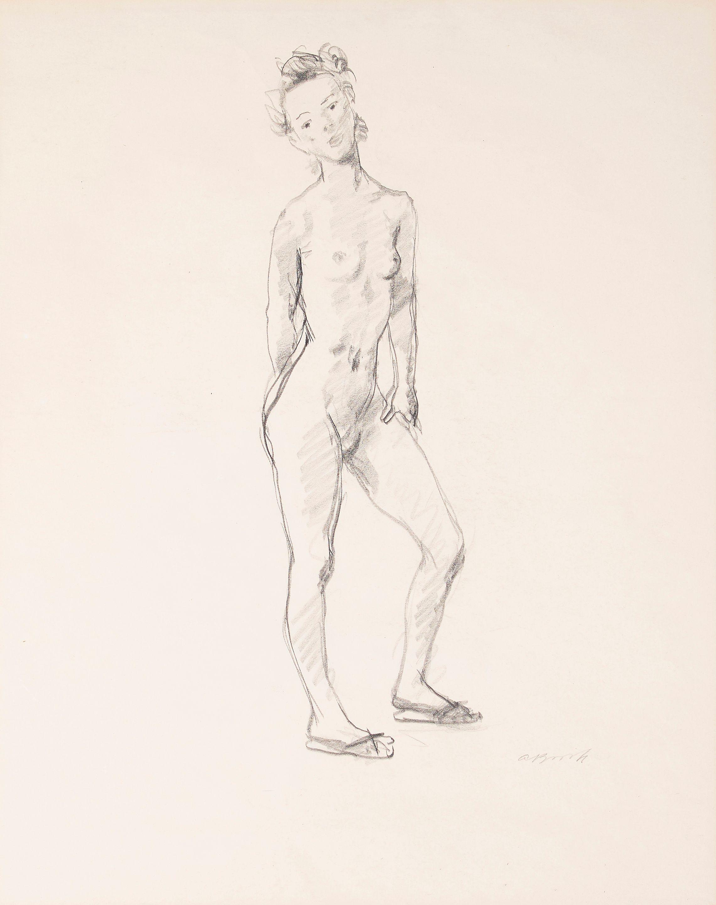Alexander Brook - A study of a standing nude
