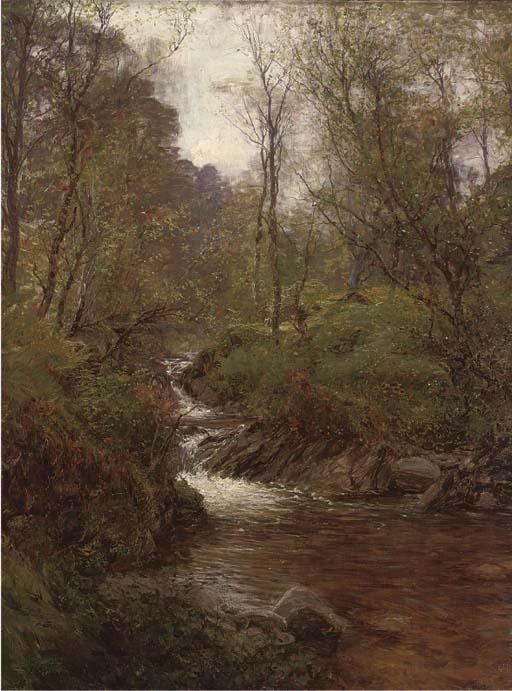 Alexander Brownlie Docharty - A Wooded Stream