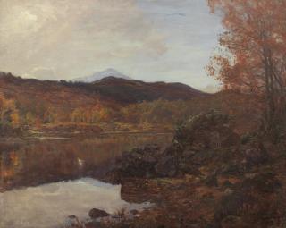 Alexander Brownlie Docharty - Autumn by the Loch