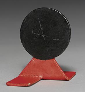 Alexander Calder - Black Disk On Red