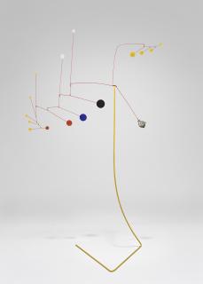 Alexander Calder - Caged Stone on Yellow Stalk