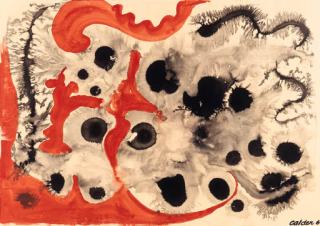 Alexander Calder - Composition rouge et noir