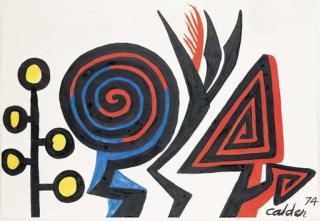 Alexander Calder - Directions with Red Flame