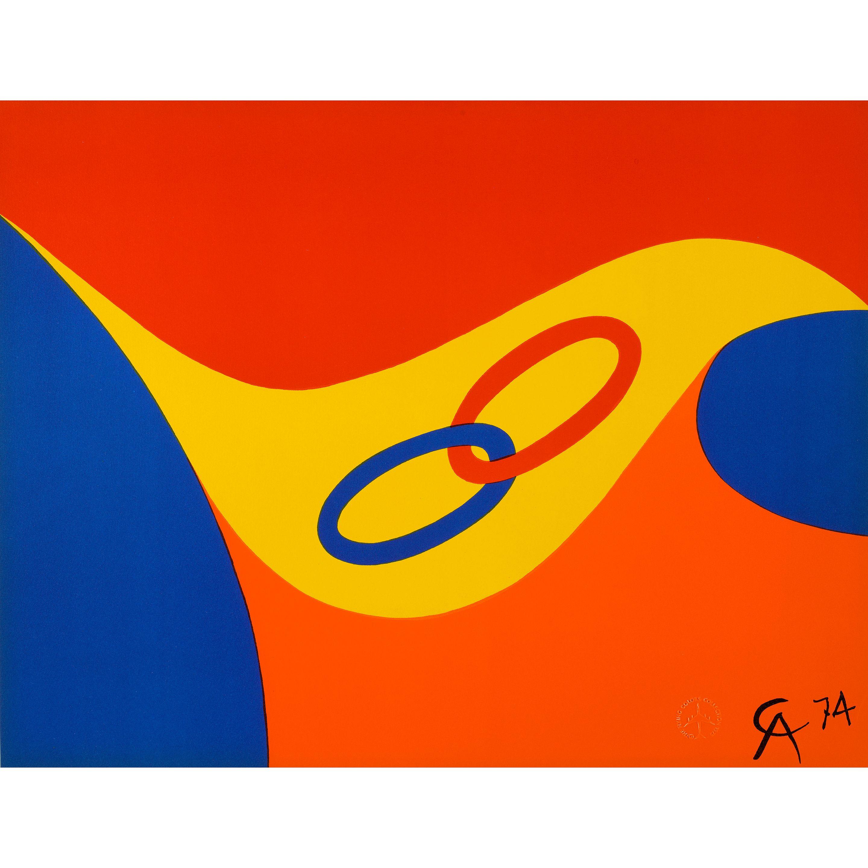Alexander Calder - Five Plates, from Flying Colors