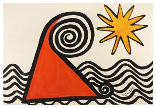 Alexander Calder - Phrygian Cap And Orange Star
