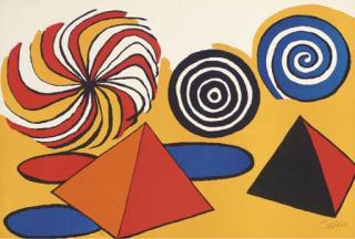 Alexander Calder - [Pyramids and Spirals]
