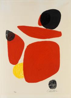 Alexander Calder - Quatre Rouges, Trois Noirs, et une Jaune
