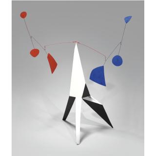 Alexander Calder - Red And Blue On Black And White