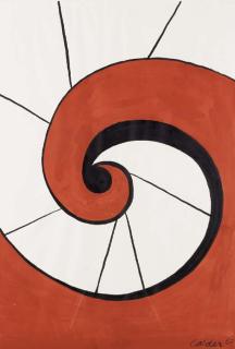 Alexander Calder - Red and White Nautilus