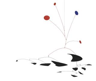 Alexander Calder - Red, Orange and Blue