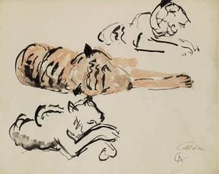 Alexander Calder - Resting Tigers