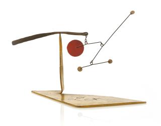 Alexander Calder - Three White Dots And Red Disc