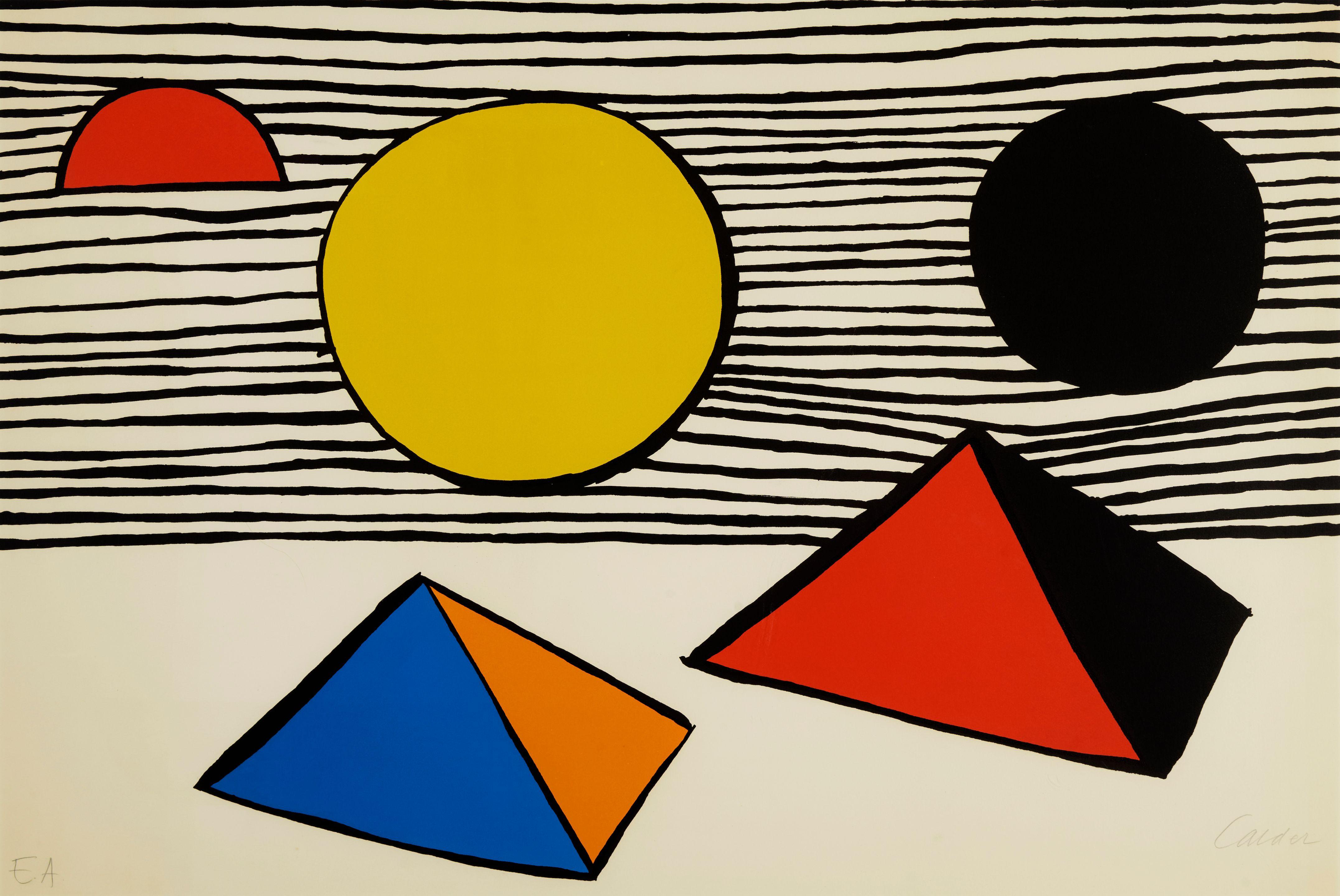 Alexander Calder - Two Half Disks