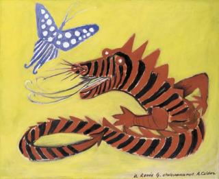 Alexander Calder - Untitled (Dragon Rouge et Papillon)