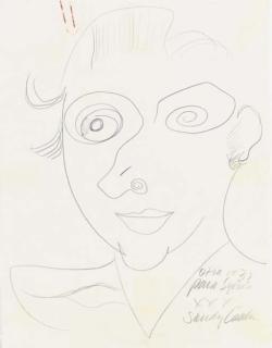 Alexander Calder - Untitled (Portrait of a male subject)