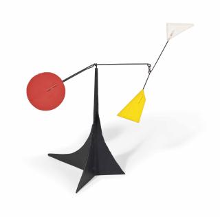Alexander Calder - White And Yellow Polygons, Red Disc