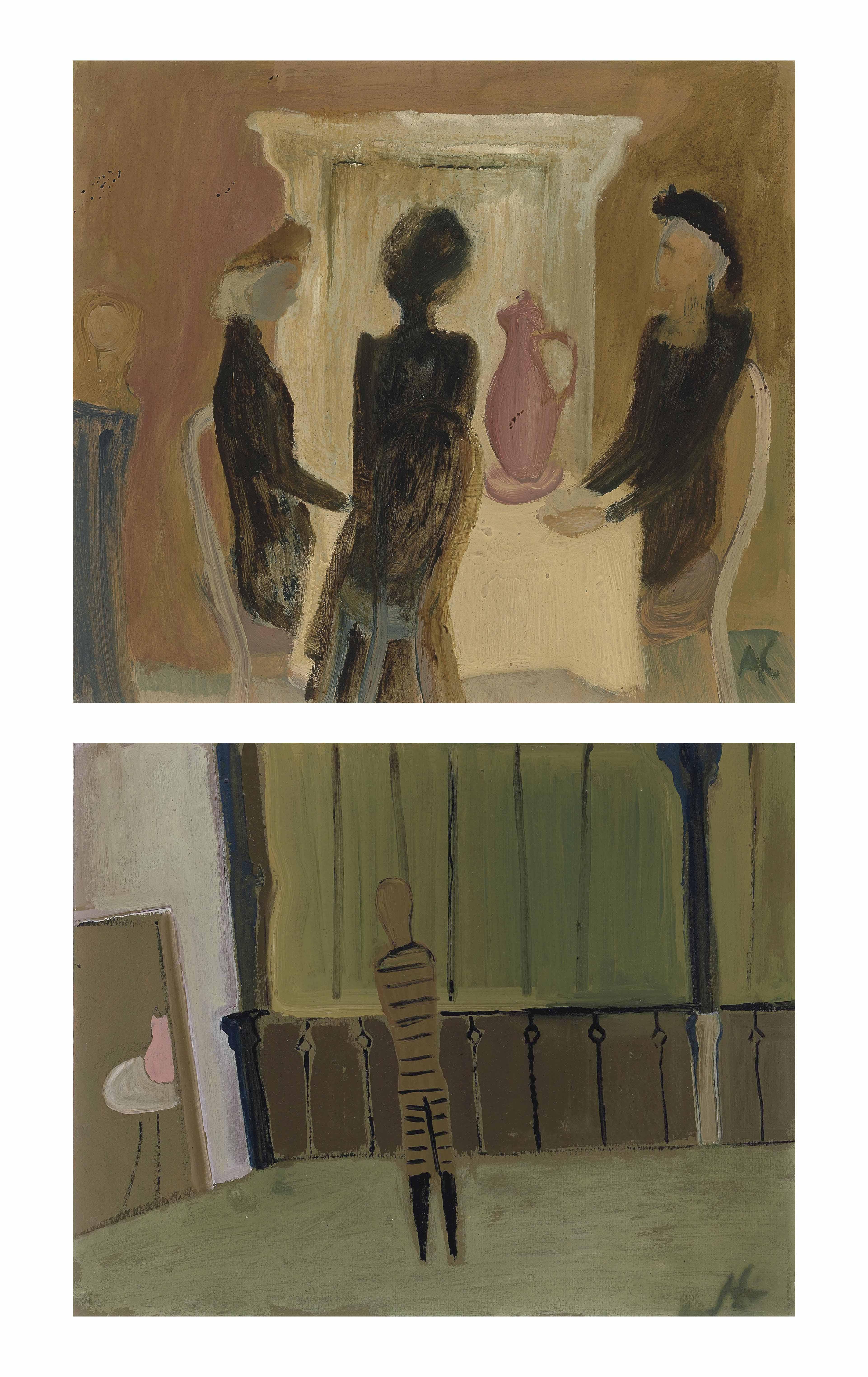 Alexander Camaro - (i) Kaffeekränzchen (Afternoon Coffee) (ii) Junge auf der veranda (Boy on the Porch)