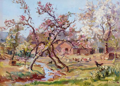 Alexander Carruthers Gould - Apple Blossom, Lower Hay Farm