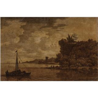 Alexander Cozens - Picturesque Coastal Landscape