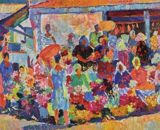 Alexander Dmitrievich Tikhomirov - Market Place