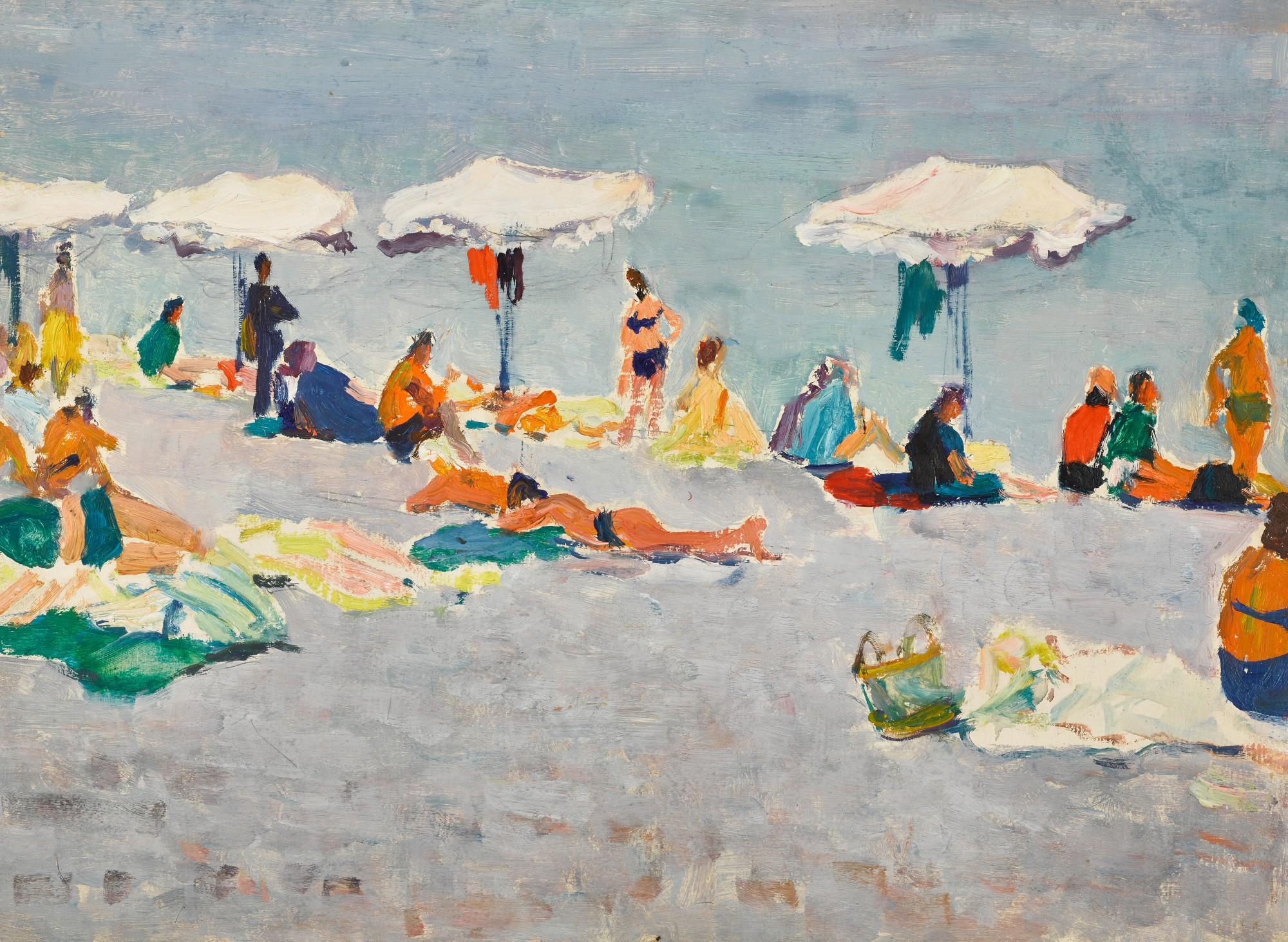 Alexander Dmitrievich Tikhomirov - On the Beach