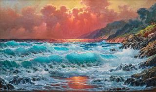 Alexander Dzigurski II - Sunset Seascape