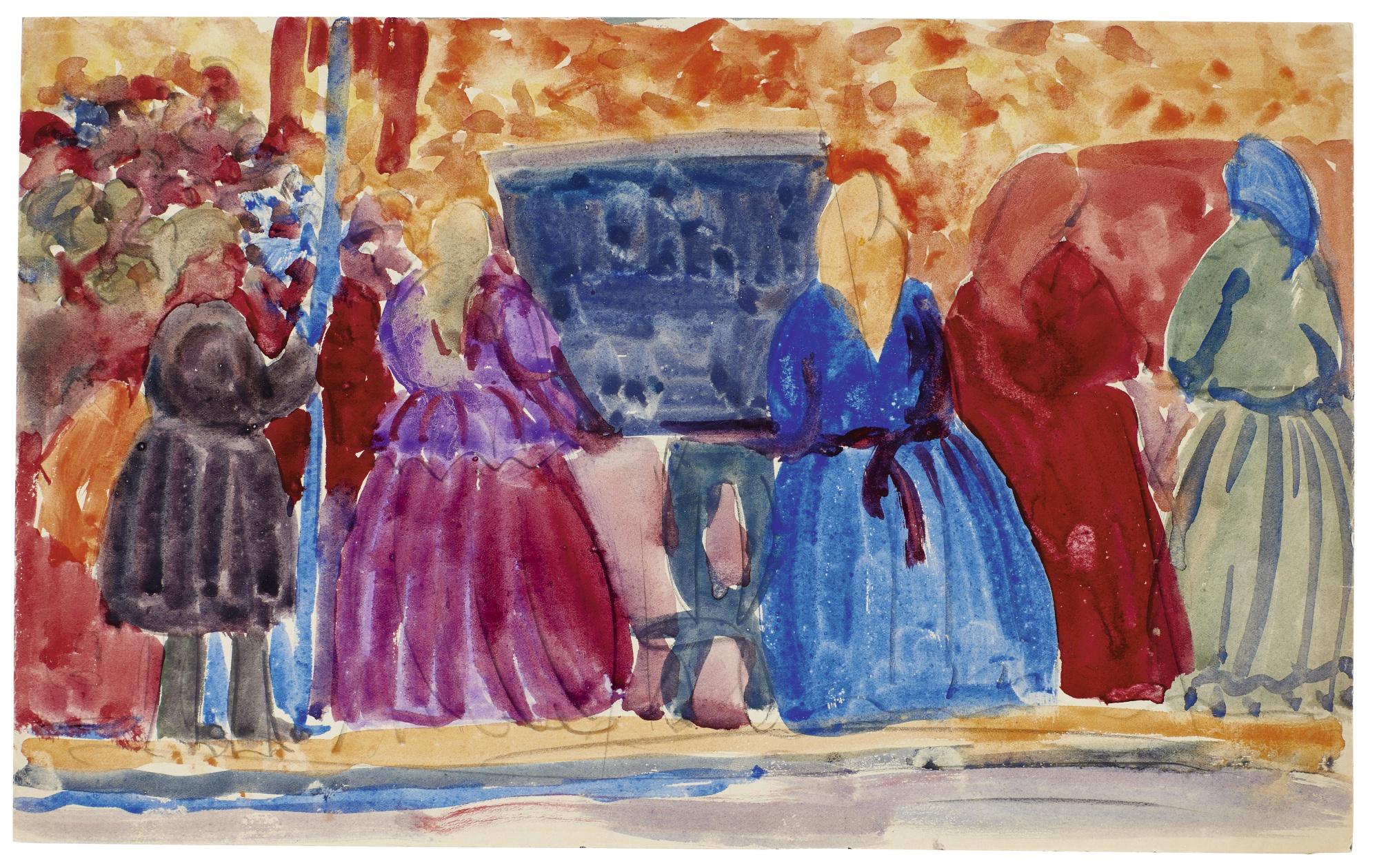 Alexander Evgenievich Yakovlev - A Group Of Sixteen Works On Paper Depicting Scenes Of Rural Life